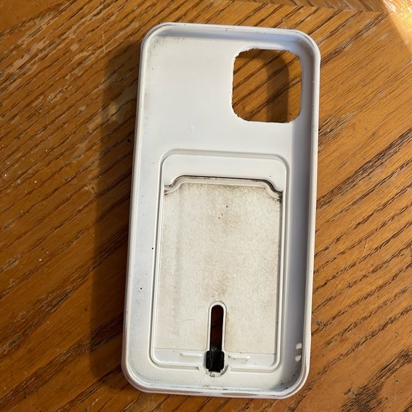 Used iPhone 12 Pro Max White ID/Card Case with Pop Socket - Picture 2 of 3